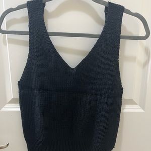 Black Sweater Tank